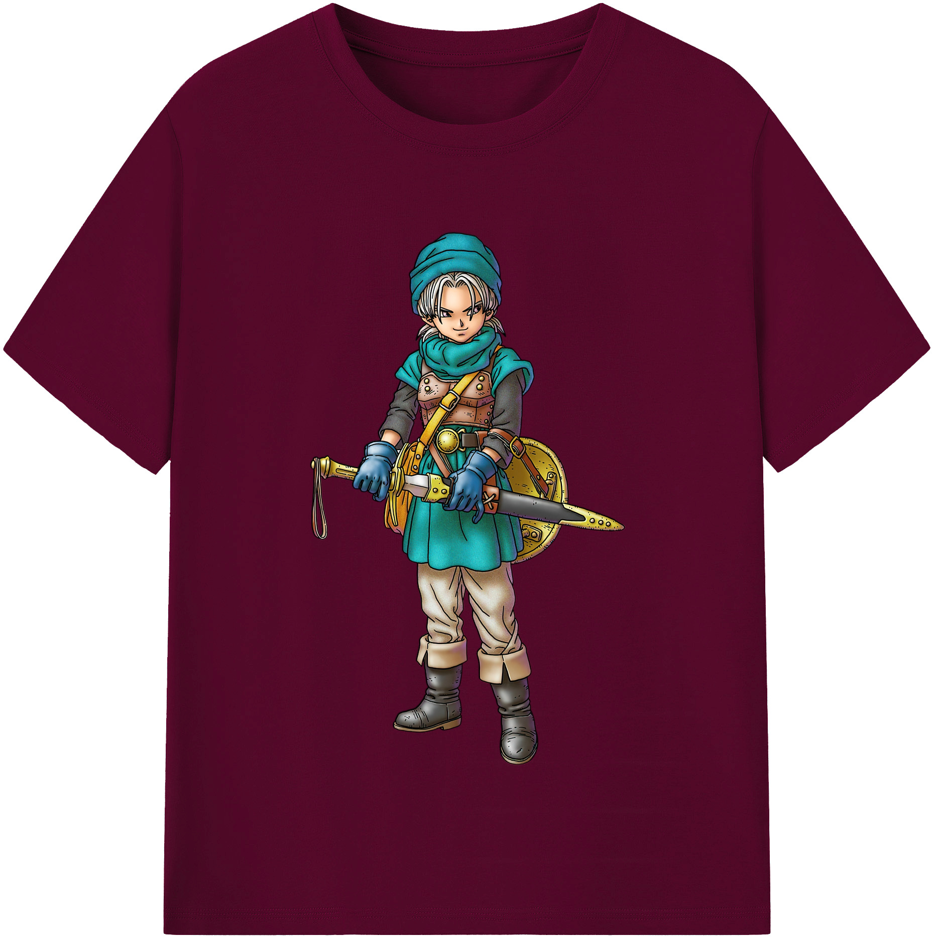 （画像用） ドラゴンクエスト Doragon Kuesuto Dragon Quest レディースカジュアルプリントTシャツ（綿100％）